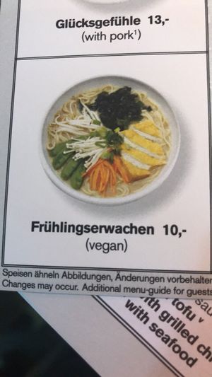 Tofu, veg and noodle ramen at FRA - MoschMosch - T2 in Frankfurt