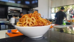 lotus chips  at Aisuru Sushi in Northbridge