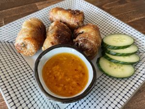 Vegan Spring Rolls   at Odd Couple in Saskatoon