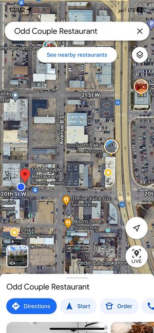   at Odd Couple in Saskatoon