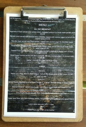 menu 1 at Full Of Life Organics in Toowoomba