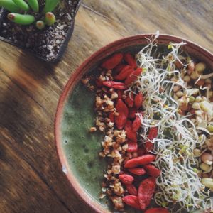 Hemp Mint Spirulina Bowl  at Sexy Food in Western Cape