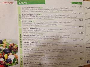 menu at Dean & David - Hunsrückenstr in Dusseldorf