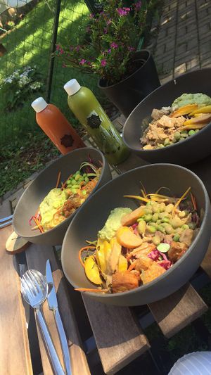 vegan bowls and Smoothies  at Sprout in Dresden