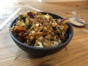 Small bowl with 4 options  at Sprout in Dresden