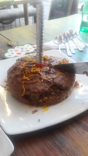 Vegan bday cake ❤ at Marietta in Medellin