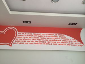 dalai lamas quote at Laiminga Diena in Siauliai