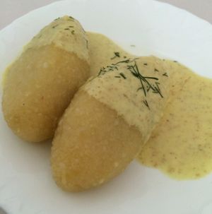 zepellins with mushrooms at Laiminga Diena in Siauliai