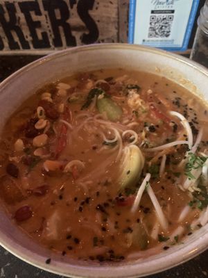 King king noodles at Nourish Bistro in Banff