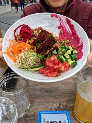 Nourishment bowl at Nourish Bistro in Banff