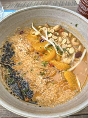 Hong Kong Noodles at Nourish Bistro  at Nourish Bistro in Banff