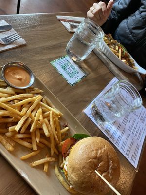 Kimchi Burger  at Nourish Bistro in Banff