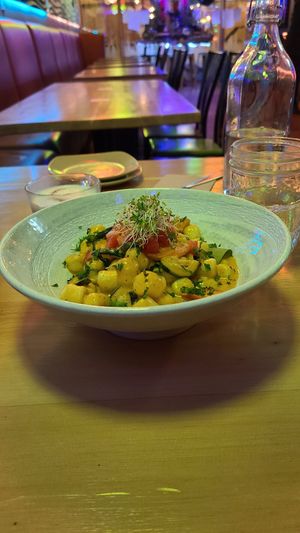 Mac 'n' Squeeze Gnocchi at Nourish Bistro in Banff