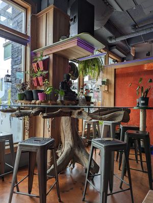 Inside at Nourish Bistro in Banff