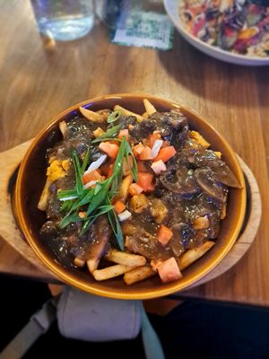 Poutine at Nourish Bistro in Banff