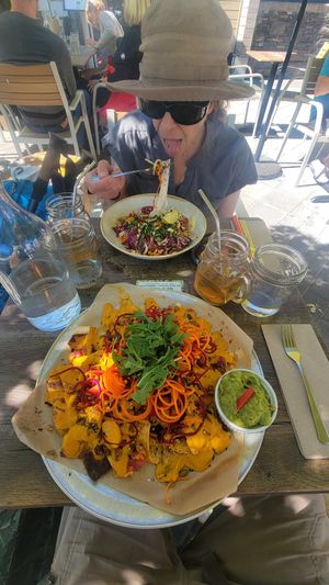 Vietnamese noodle salad at Nourish Bistro in Banff
