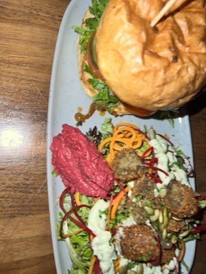 Bear Burger  at Nourish Bistro in Banff