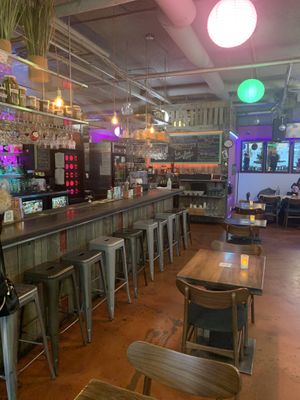 Inside  at Nourish Bistro in Banff