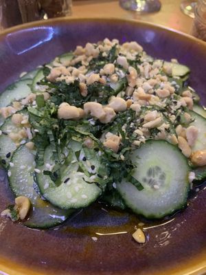 Cucumber Saladd  at Nourish Bistro in Banff