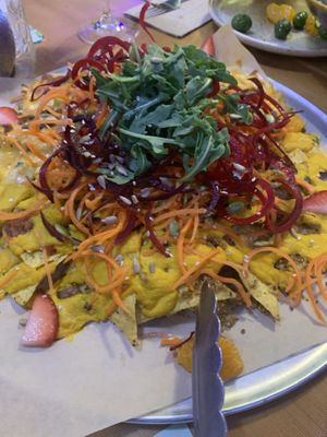 Nachos  at Nourish Bistro in Banff