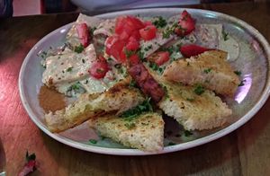 Wild mushroom ravioli at Nourish Bistro in Banff