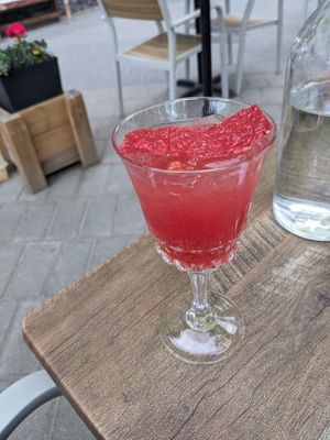 Bloody Orange Dictator at Nourish Bistro in Banff