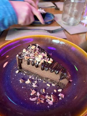 Nutella cheesecake at Nourish Bistro in Banff