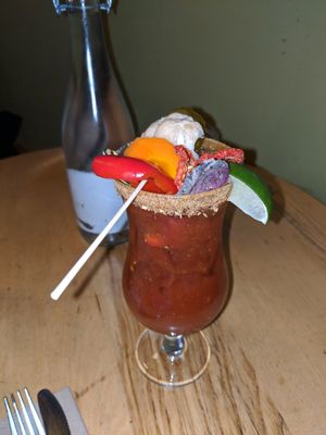 Suicide Vegan Caesar  at Nourish Bistro in Banff