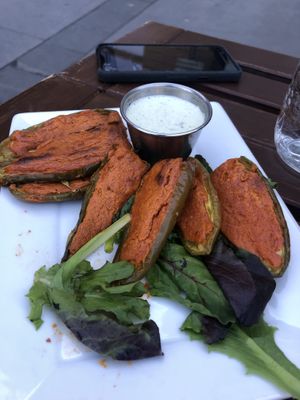 Jalapeño poppers at Nourish Bistro in Banff