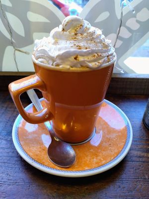 Pumpkin spiced latte ☕ at Vx in Bristol