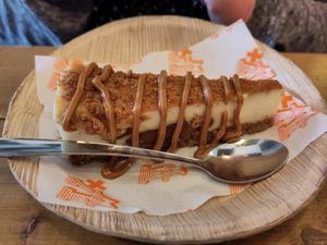 Biscoff cheesecake at Vx in Bristol