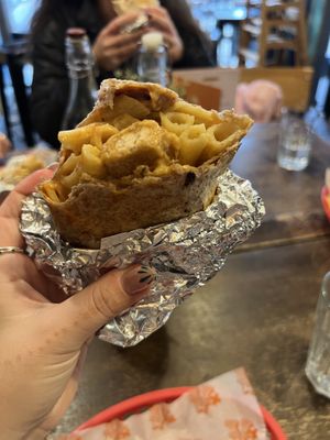 Mac n cheese burrito  at Vx in Bristol