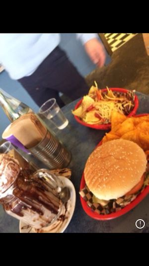 Cheese burger  at Vx in Bristol