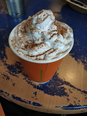 Cafe latte at Vx in Bristol