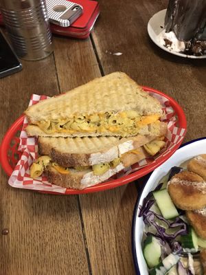 Mac n cheese toastie at Vx in Bristol