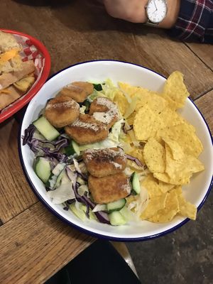 Chicken nuggets at Vx in Bristol