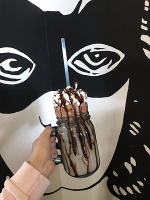Chocolate freak shake at Vx in Bristol