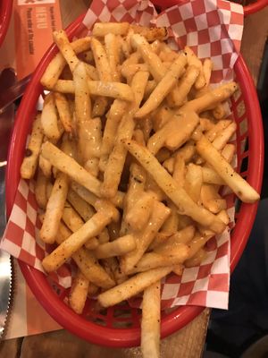 Cheesy fries at Vx in Bristol