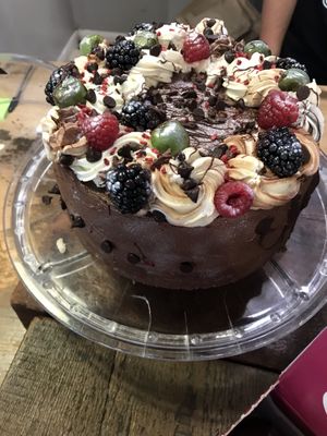 Chocolate cake (gluten free!) at Vx in Bristol