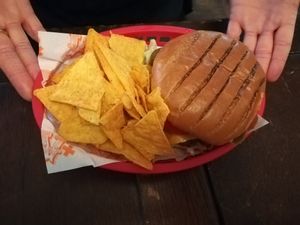 Vx burger at Vx in Bristol