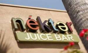 Exterior signage at Nekter Juice Bar in Napa