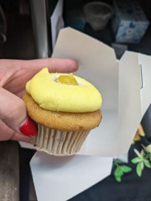 Vegan lemon cupcake at Batch Cupcakery in Reno