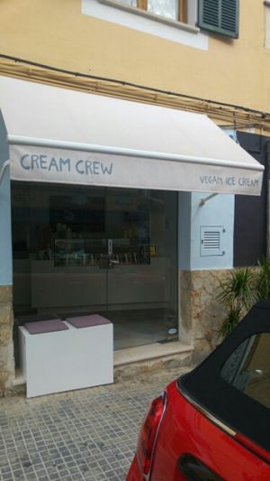 Shop front  at Cream Crew in Mallorca