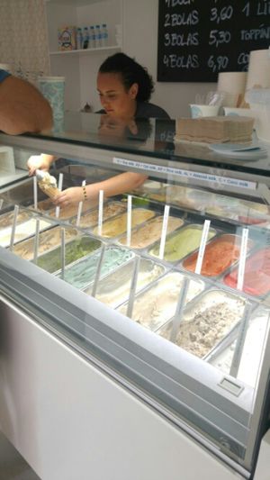 so many flavors!!  at Cream Crew in Mallorca