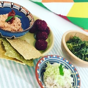 raw vegan mezze at Smoothie & Sweetie in Limassol