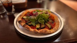 Pizza no cheese at DisneySea - Ristorante Di Canaletto in Urayasu