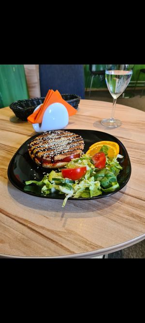 Tiny little cafe but all veggie and vegan at Zalia Pupa in Kaunas