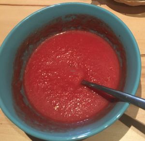 beer soup  at Zalia Pupa in Kaunas