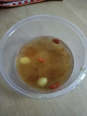 Peach gum - very little (photo from Rail Mall branch) at SunnyChoice - Bukit Batok in West Singapore