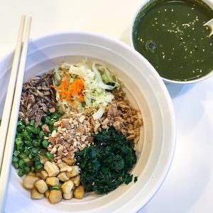 Thunder tea rice at SunnyChoice - Bukit Batok in West Singapore